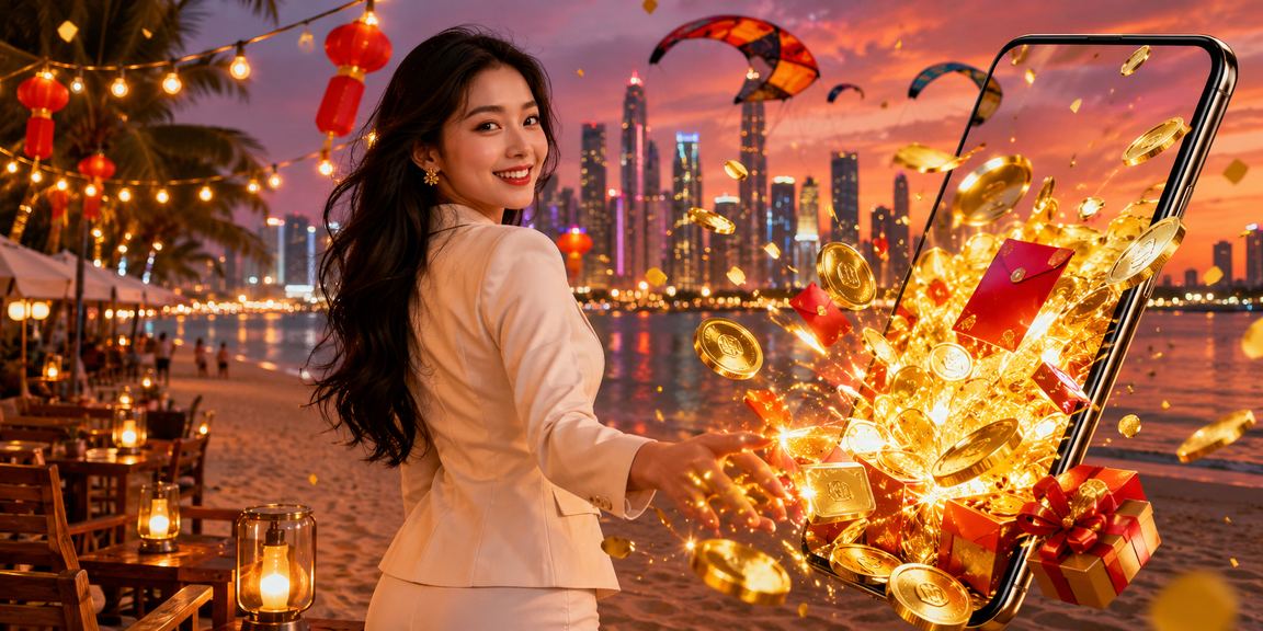 Người dùng tại Mũi Né thực hiện giao dịch nạp tiền trên điện thoại trong dịp lễ hội