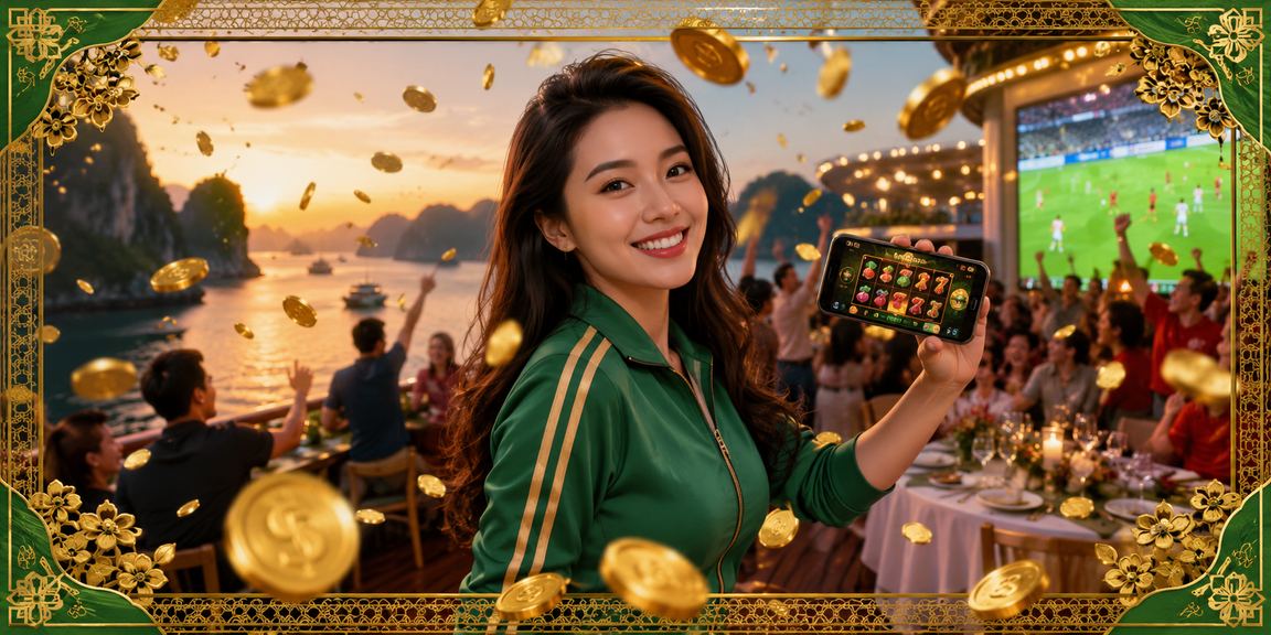 Không gian giải trí casino và cá cược trực tuyến tại Việt Nam với ánh sáng hiện đại